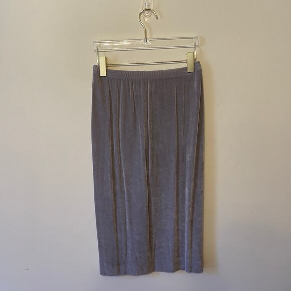 Y2K Vintage Caron Components USA metallic 2 piece set skirt tank top silver - Picture 10 of 16